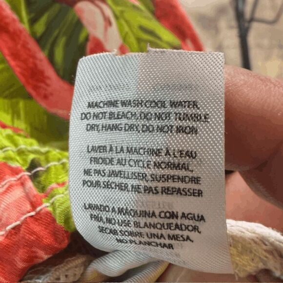 Trunks Surf & Swim Co. Men's Flamingo Print Swim‎ Board Shorts Green Red Size XL - Picture 5 of 7